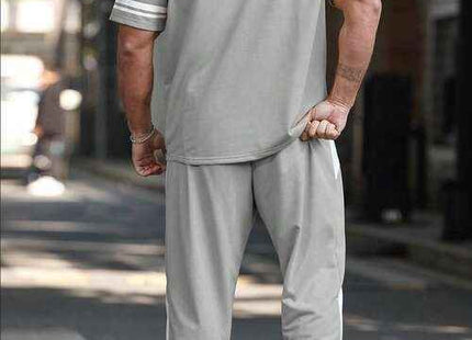 Men's Premium Number Print T-Shirt & Pants Set
