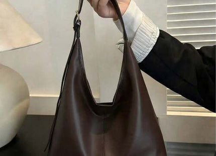 Women’s Retro Large-Capacity PU Leather Shoulder Bag