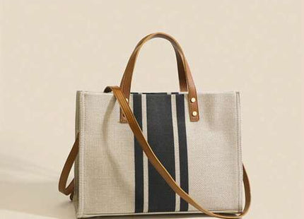 Women’s Minimalist Colorblock Large-Capacity Tote Bag