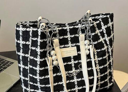 Women’s Bubble Mesh Zipper Shoulder Tote Bag