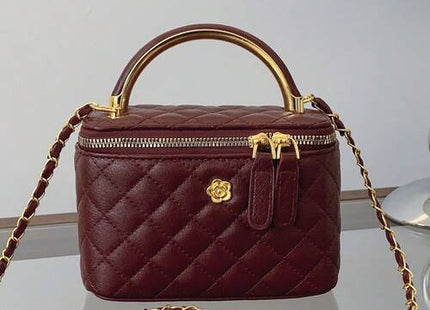 Women’s Checkered Mini Top Handle Bag