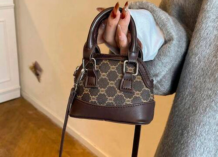Women’s Printed Patchwork Mini Shell Crossbody Handbag