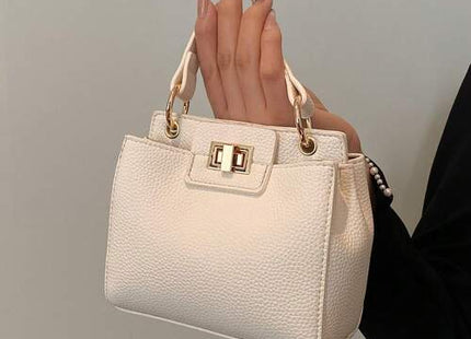 Women’s Lightweight PU Commuter Handbag with Adjustable Shoulder Strap