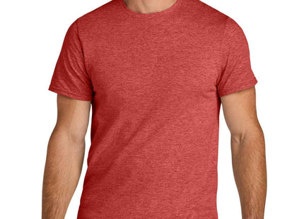 Jerzees Ultimate Unisex Ring Spun T Shirt IC46M Fiery Red Heather
