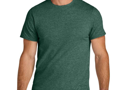Jerzees Ultimate Unisex Ring Spun T Shirt IC46M Forest Green Heather