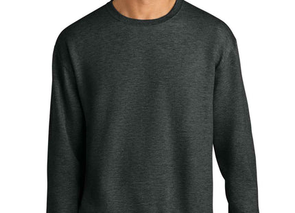 Jerzees Ultimate Unisex CVC Ring Spun Crewneck Sweatshirt IC48M Black Ink Heather