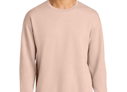 Jerzees Ultimate Unisex CVC Ring Spun Crewneck Sweatshirt IC48M Blush Pink