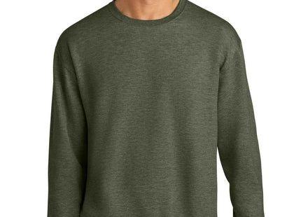 Jerzees Ultimate Unisex CVC Ring Spun Crewneck Sweatshirt IC48M Military Green Heather