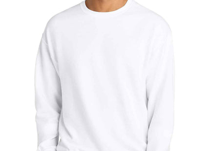 Jerzees Ultimate Unisex CVC Ring Spun Crewneck Sweatshirt IC48M White