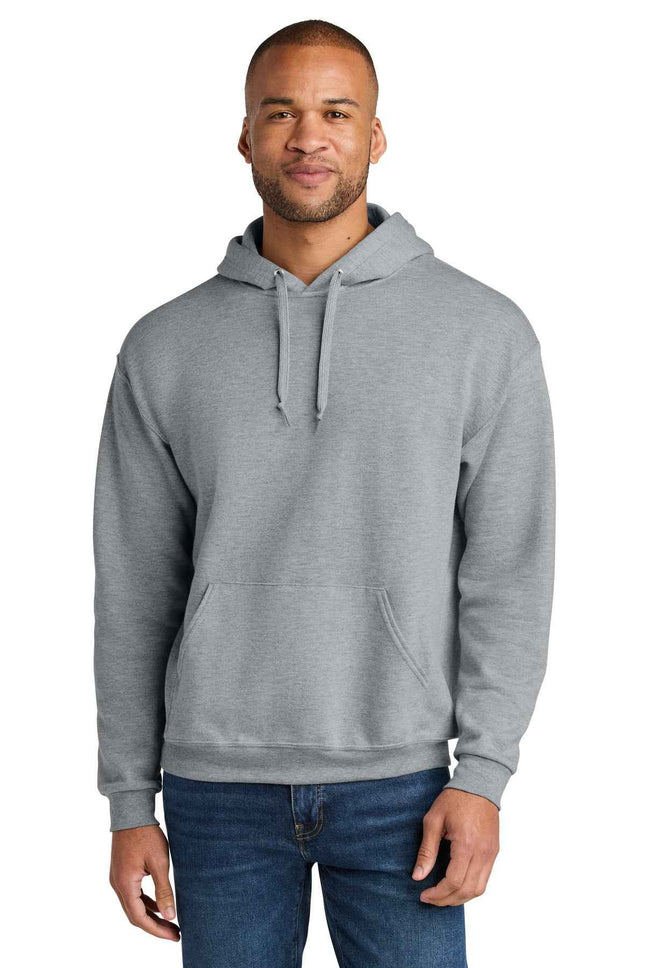 Jerzees Ultimate Unisex CVC Ring Spun Hooded Sweatshirt IC49M