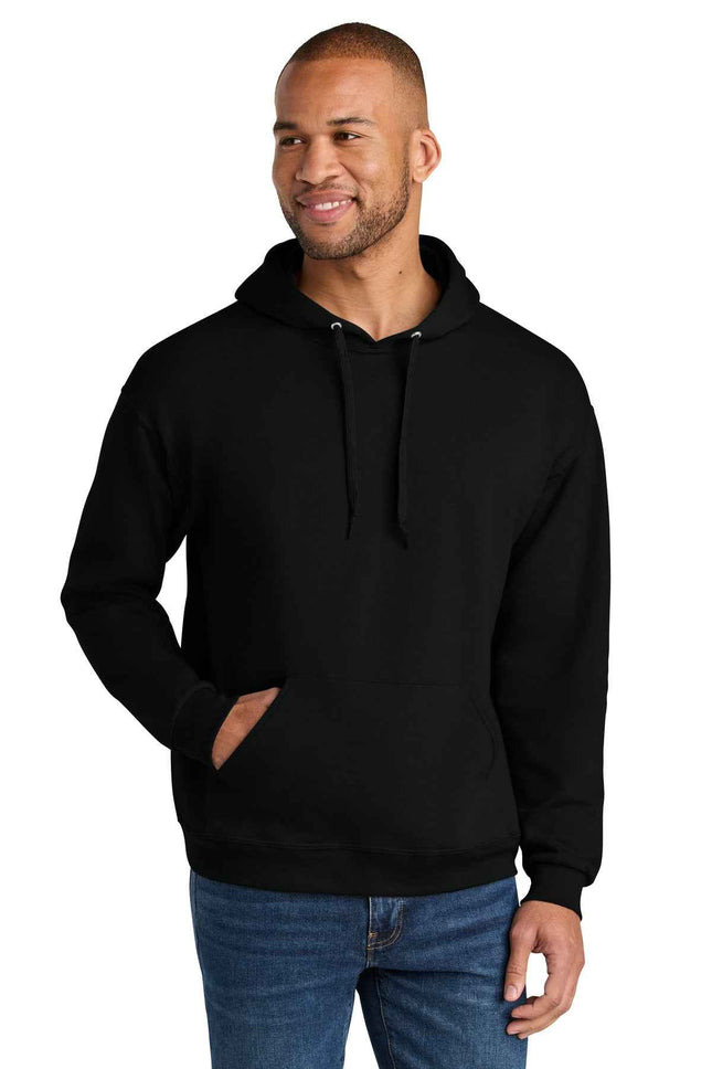 Jerzees Ultimate Unisex CVC Ring Spun Hooded Sweatshirt IC49M