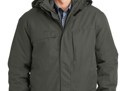 Port Authority Herringbone 3in1 Parka J302 Spruce Green