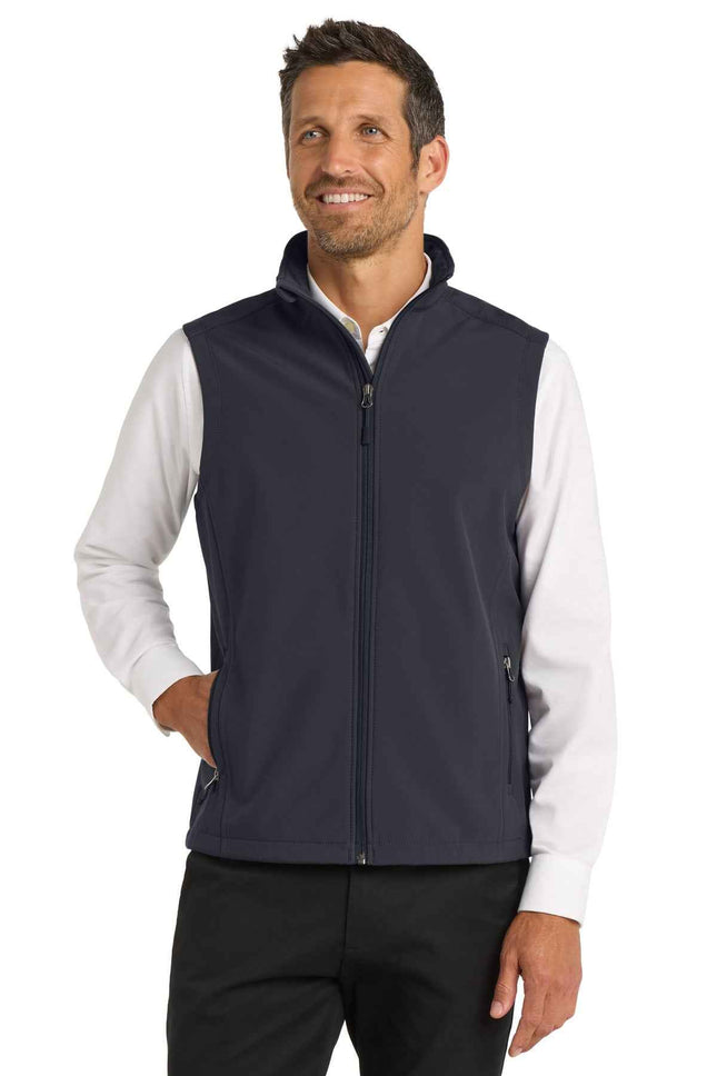 Port Authority Core Soft Shell Vest J325 Battleship Grey