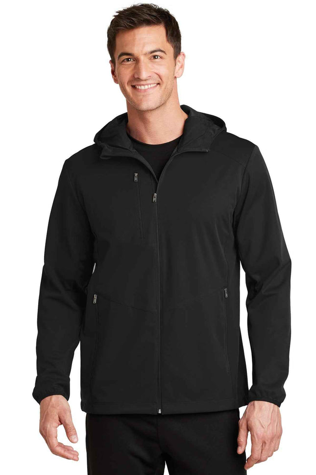 Port Authority Active Hooded Soft Shell Jacket J719