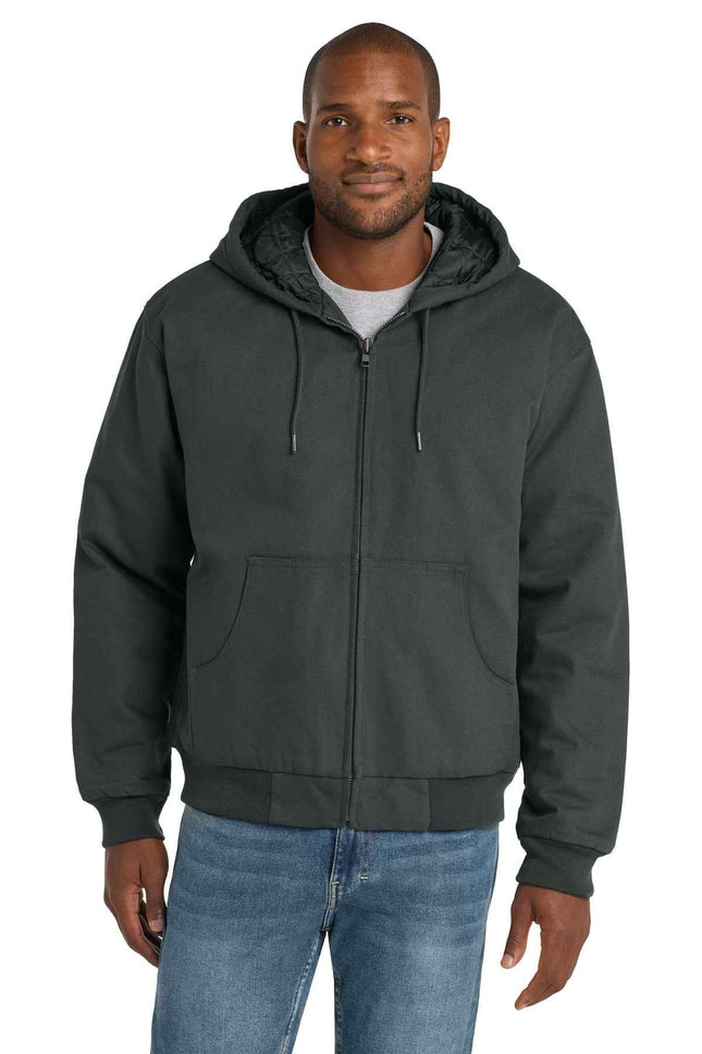 CornerStone Duck Cloth Hooded Work Jacket J763H