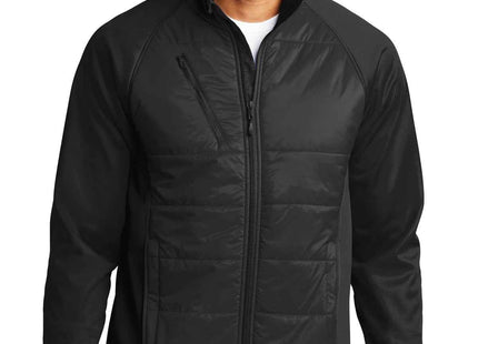 Port Authority Hybrid Soft Shell Jacket J787 Deep Black