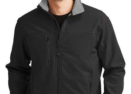 Port Authority Glacier Soft Shell Jacket J790 Black Chrome