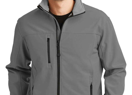 Port Authority Glacier Soft Shell Jacket J790 Smoke Grey Chrome