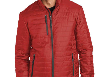 Port Authority Packable Puffy Jacket J850 Fire Red Graphite