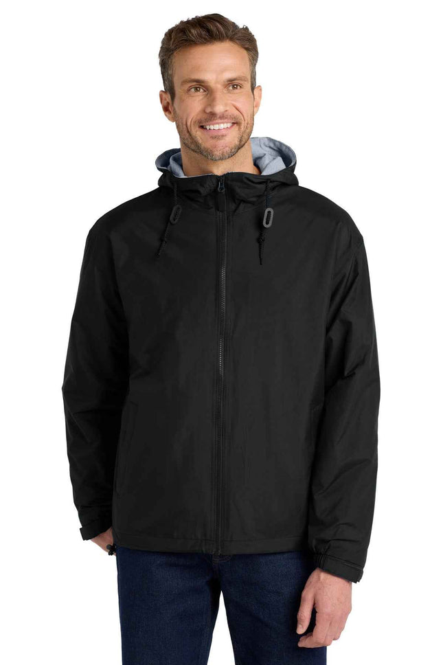 Port Authority Team Jacket JP56 Black Light Oxford