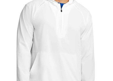 SportTek Repeat 1/2Zip Long Sleeve Hooded Jacket JST488 White