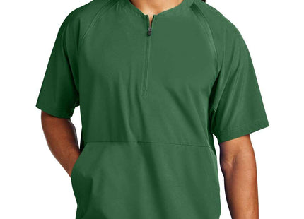 SportTek Repeat 1/2Zip Short Sleeve Jacket JST489 Forest Green