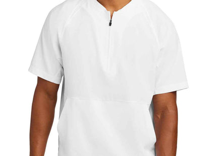 SportTek Repeat 1/2Zip Short Sleeve Jacket JST489 White