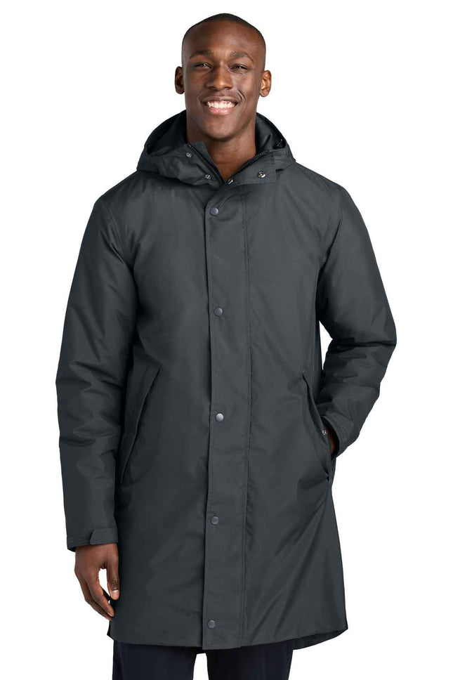 SportTek Waterproof Insulated Sideline Parka JST55 Graphite