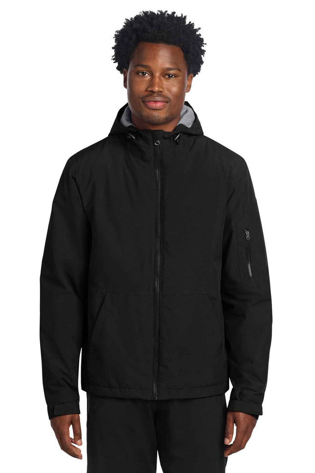 SportTek Waterproof Insulated Jacket JST56 Black