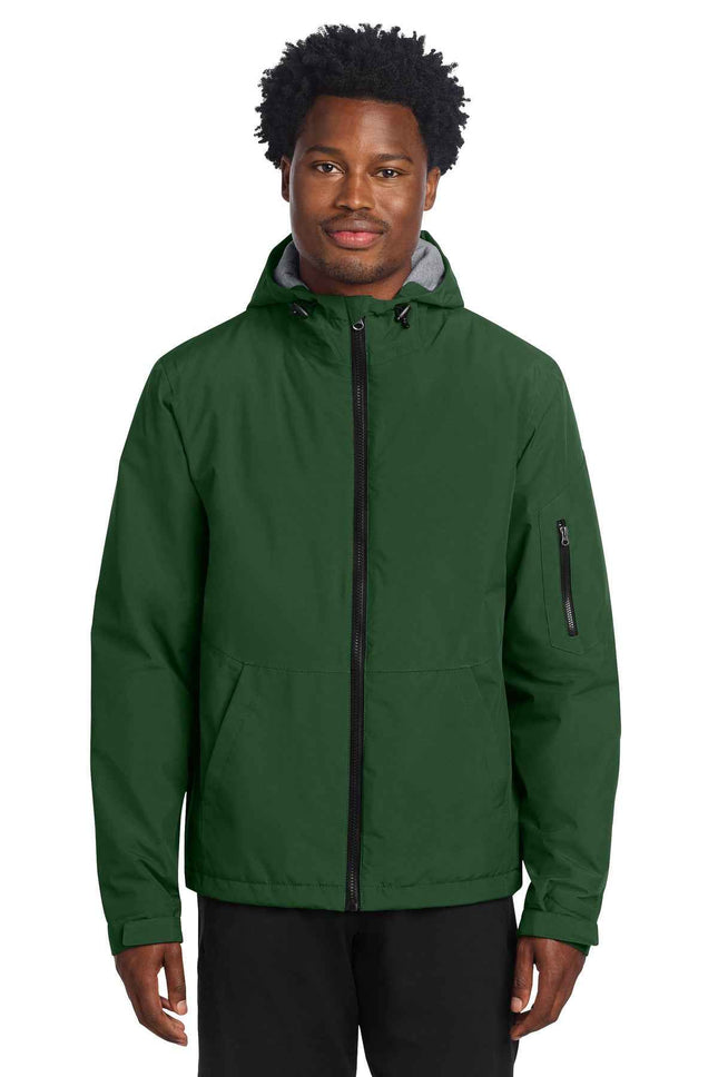 SportTek Waterproof Insulated Jacket JST56 Forest Green