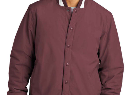 SportTek Insulated Varsity Jacket JST58 Maroon