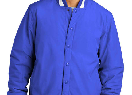 SportTek Insulated Varsity Jacket JST58 True Royal