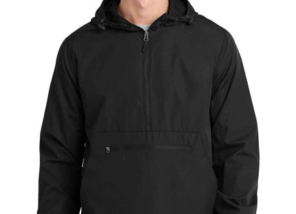 SportTek Packable Anorak JST66 Black