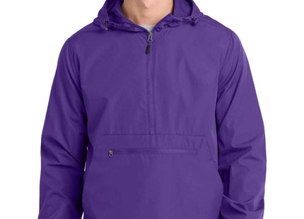 SportTek Packable Anorak JST66 Purple
