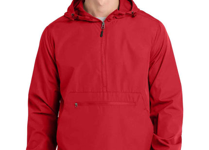 SportTek Packable Anorak JST66 True Red