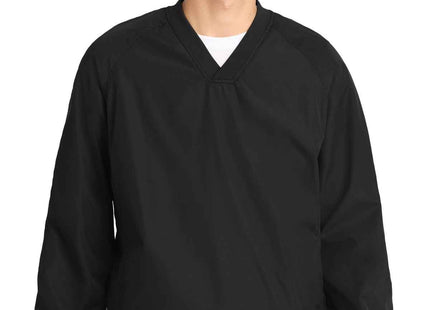 SportTek VNeck Raglan Wind Shirt JST72