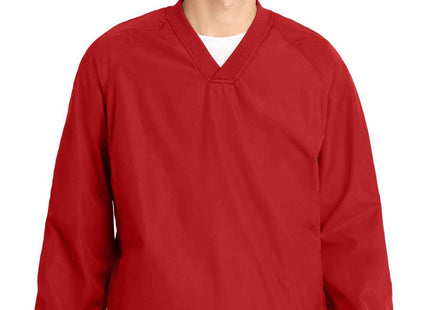 SportTek VNeck Raglan Wind Shirt JST72
