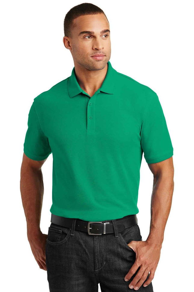 Port Authority Core Classic Pique Polo K100 Bright Kelly Green