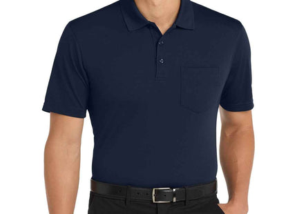 Port Authority Dry Zone UV MicroMesh Pocket Polo K110P River Blue Navy