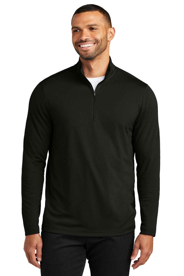 Port Authority Dry Zone UV MicroMesh 1/4Zip K112 Deep Black