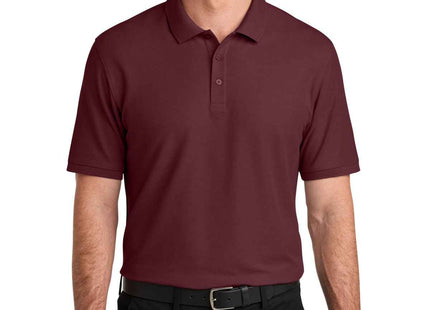 Port Authority Wearever Signature Pique Polo K200 Burgundy