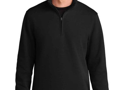 Port Authority Wearever Signature Double Pique 1/4Zip K210 Deep Black