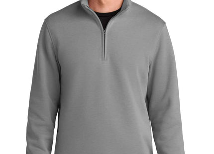 Port Authority Wearever Signature Double Pique 1/4Zip K210 Gusty Grey