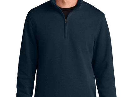 Port Authority Wearever Signature Double Pique 1/4Zip K210 River Blue Navy