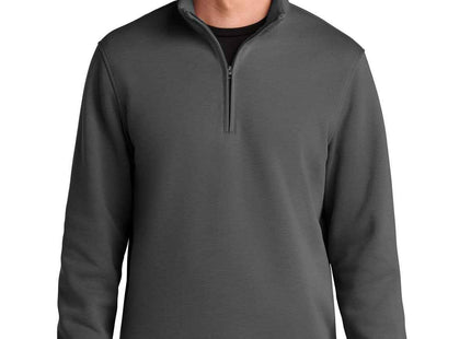Port Authority Wearever Signature Double Pique 1/4Zip K210 Storm Grey