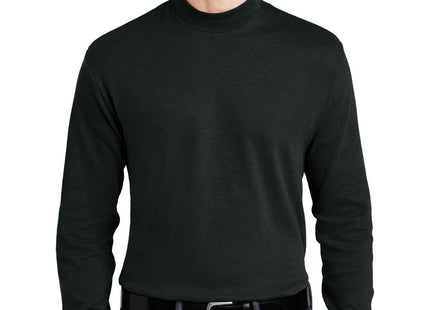 Port Authority Interlock Knit Mock Turtleneck K321 Black