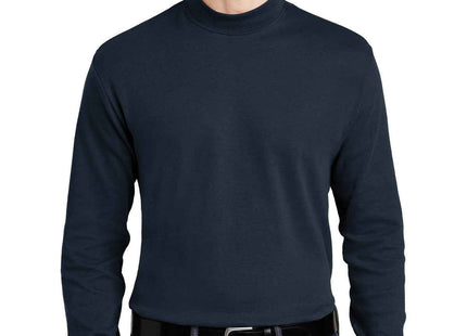 Port Authority Interlock Knit Mock Turtleneck K321 Navy