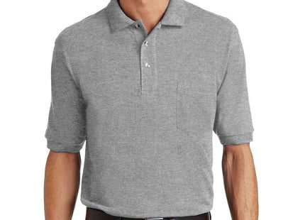 Port Authority Heavyweight Cotton Pique Polo with Pocket K420P Oxford