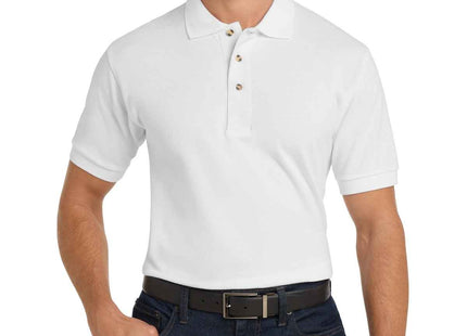 Port Authority Heavyweight Cotton Pique Polo K420 White