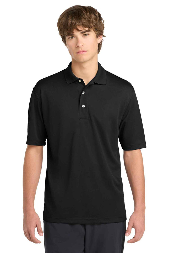SportTek DriMesh Polo K469 Black